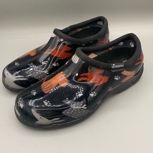 Sloggers "Delightful Dogs" Clogs Slip On Shoes size 7